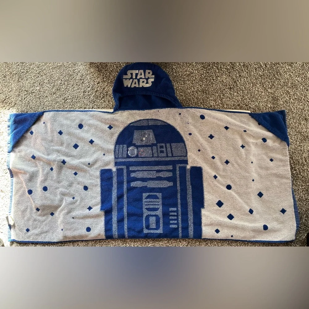 Toddler Star Wars R2-D2 hooded towel wrap children’s bath towel